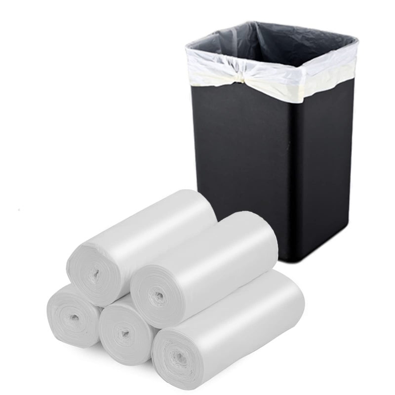 Inwaysin 13-15 Gallon Biodegradable / Compostable Garbage Bags Recycling Unscented Tall Kitchen Trash Bags for Kitchen, Yard, Lawn,Office(75 Counts, White) - Image 1